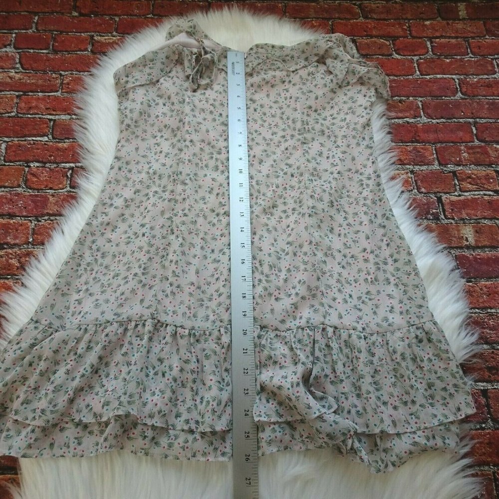 Lulu's Women's Dress Sleeveless Spaghetti Straps Ruffles Print Floral Short L - Picture 10 of 12
